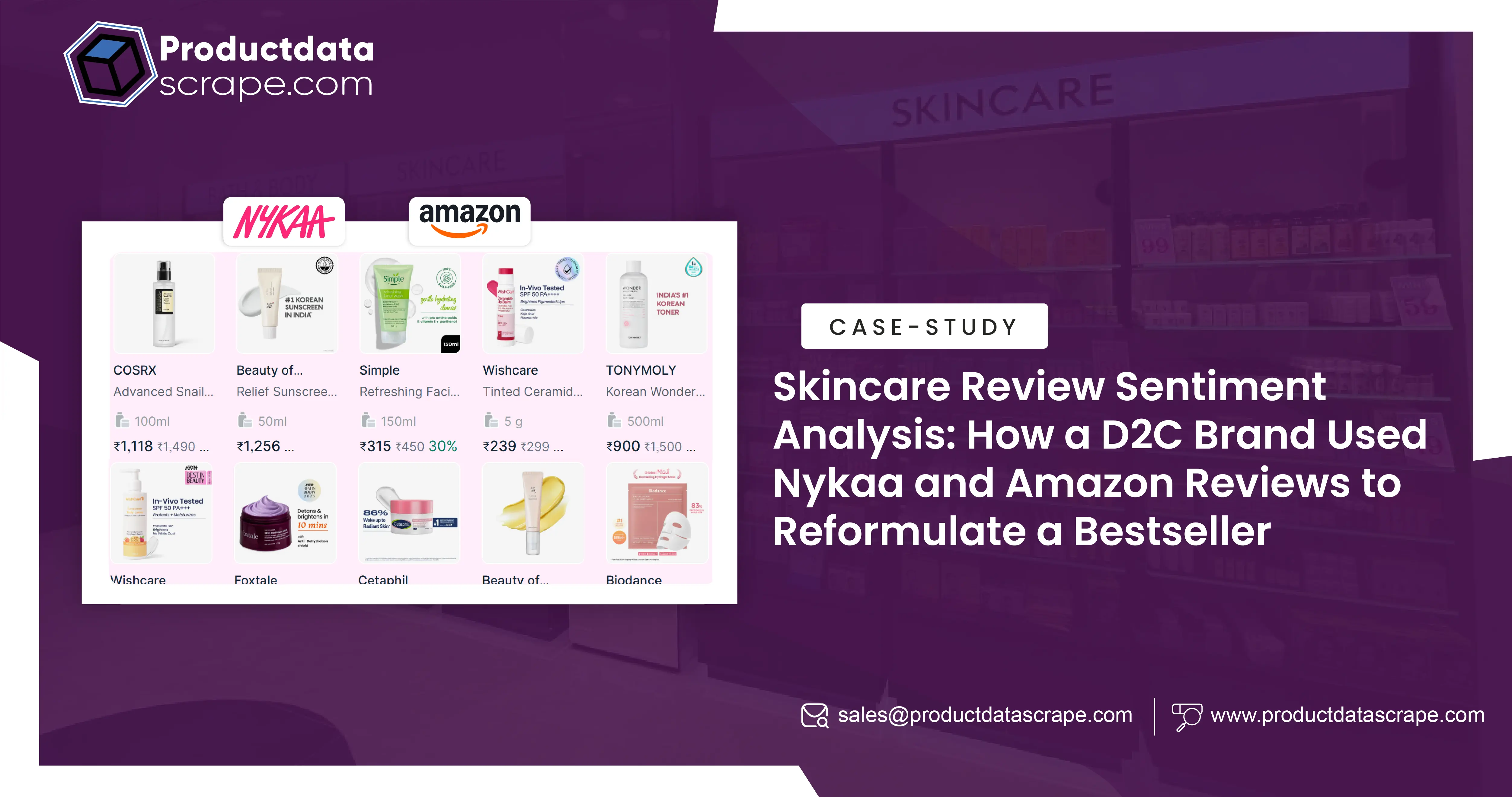 Skincare Review Sentiment Analysis: How a D2C Brand Used Nykaa and Amazon Reviews to Reformulate a Bestseller